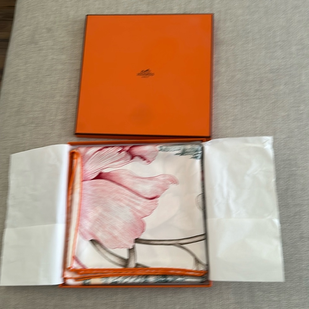 Hermes silk scarf 36 x 36 inches
